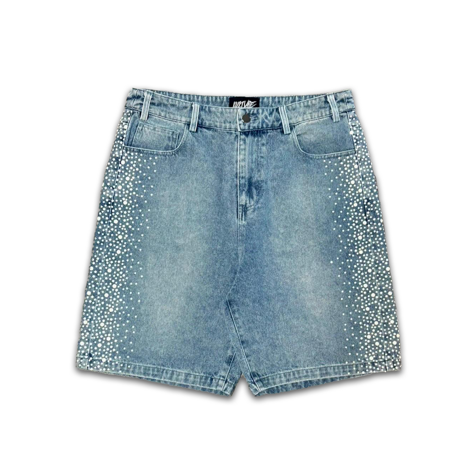 FADED PEARL JORTS